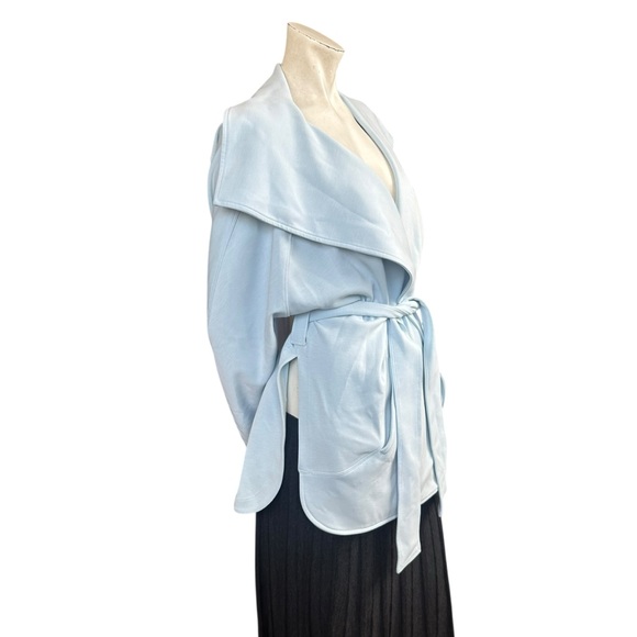 Lululemon Soft Streme Wrap Belted Sweater in Powder Blue Size M/L - Picture 6 of 16